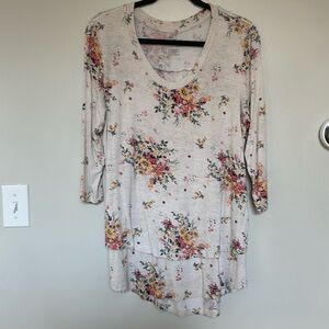 Latched mama 3/4 sleeve top